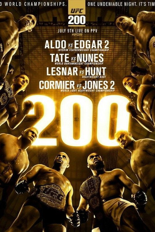Movie poster for UFC 200: Tate vs. Nunes (2016)