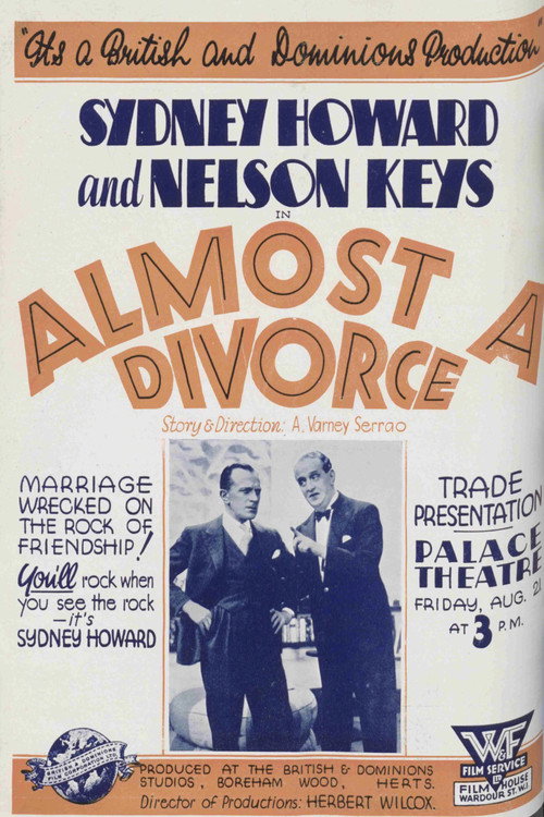 Movie poster for Almost a Divorce (1931)