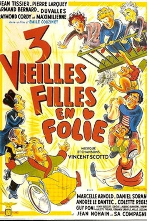 Movie poster for Trois vieilles filles en folie (1952)
