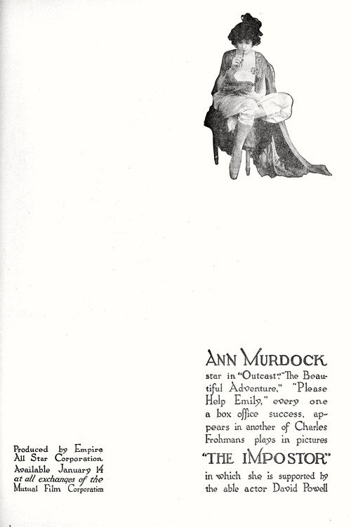 Movie poster for The Impostor (1918)