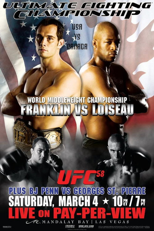 Movie poster for UFC 58: USA vs. Canada (2006)