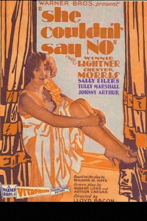 Movie poster for She Couldn't Say No (1930)