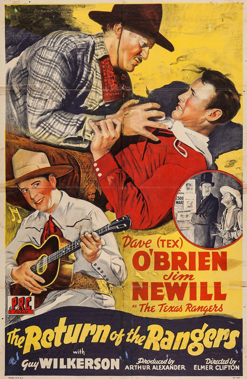 Movie poster for The Return of the Rangers (1943)