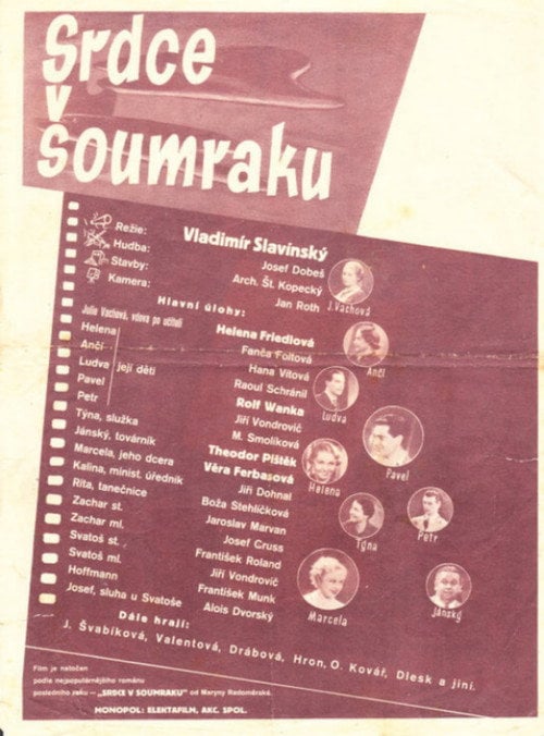 Movie poster for Srdce v soumraku (1936)