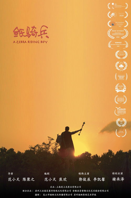 Movie poster for A Zebra-Riding Boy (2020)