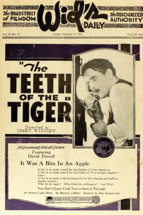 Movie poster for The Teeth of the Tiger (1919)