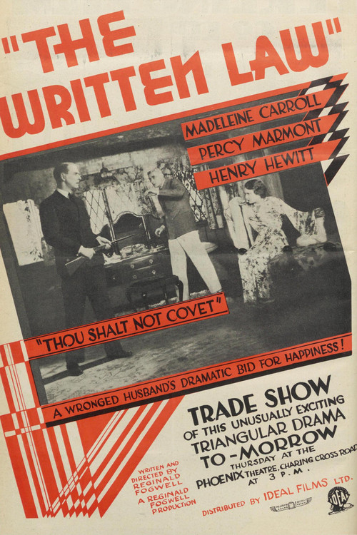 Movie poster for The Written Law (1931)