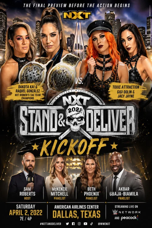 Movie poster for WWE NXT Stand & Deliver Kickoff (2022)
