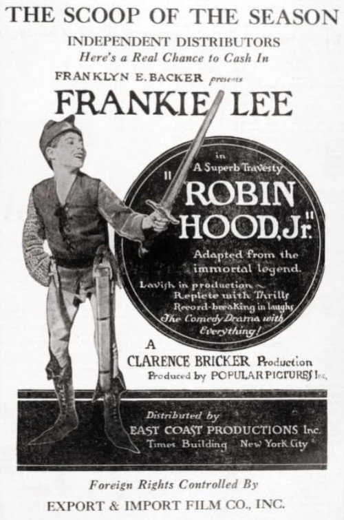 Movie poster for Robin Hood Jr (1923)