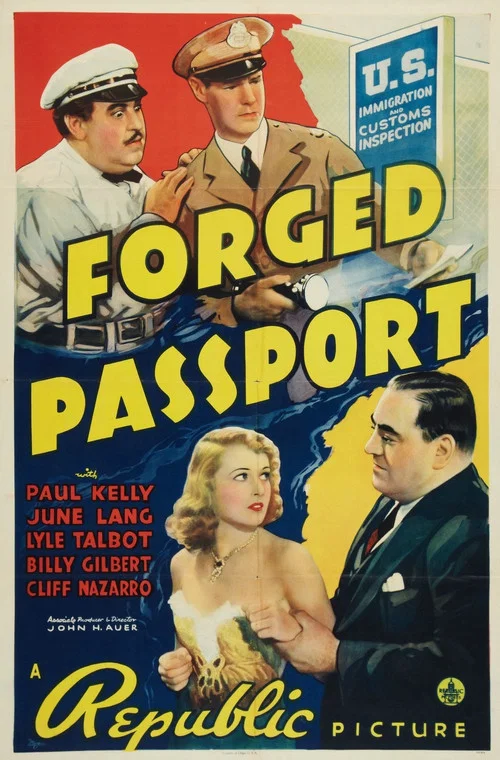 Movie poster for Forged Passport (1939)