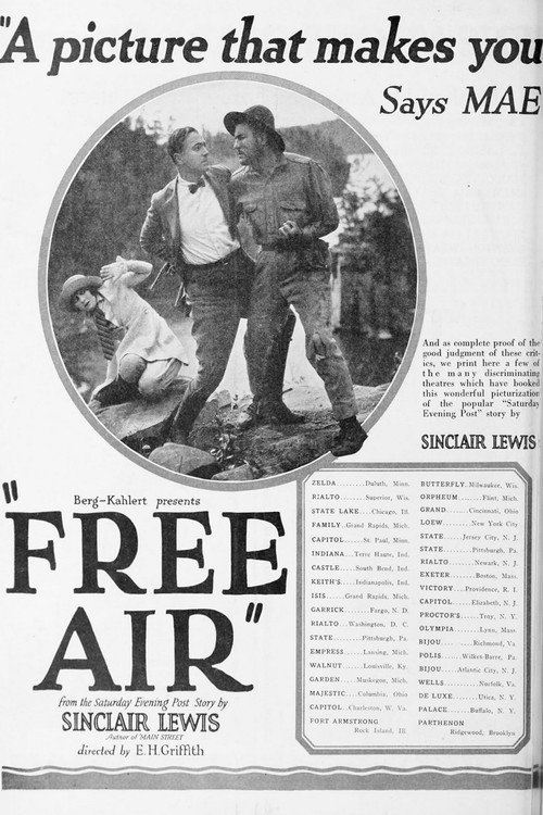 Movie poster for Free Air (1922)