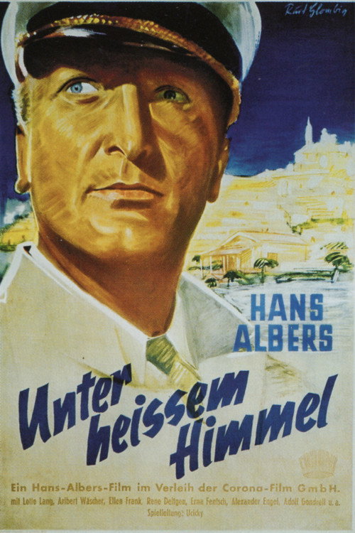 Movie poster for Under Blazing Heavens (1936)