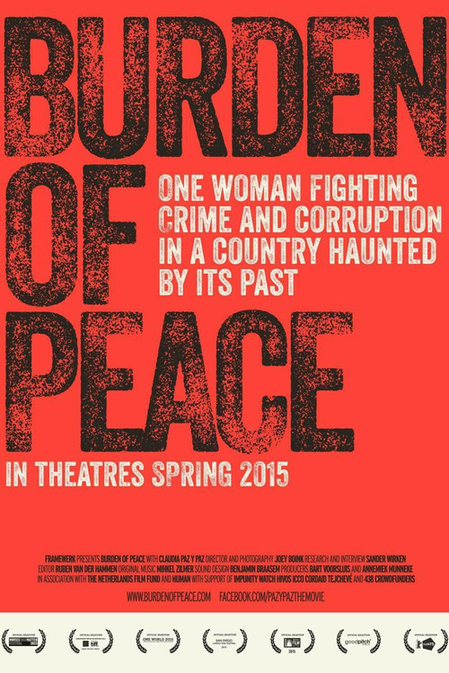 Movie poster for Burden of Peace (2015)