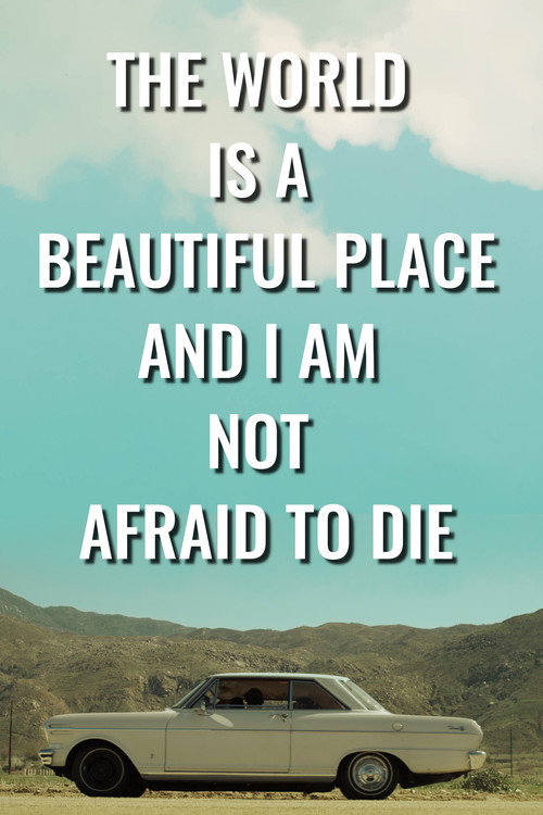Movie poster for The World is a Beautiful Place and I Am Not Afraid to Die (2023)