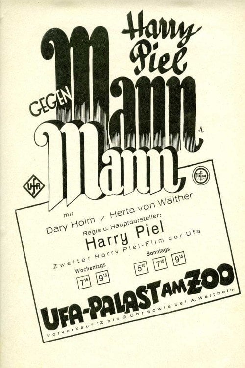 Movie poster for Man Against Man (1928)