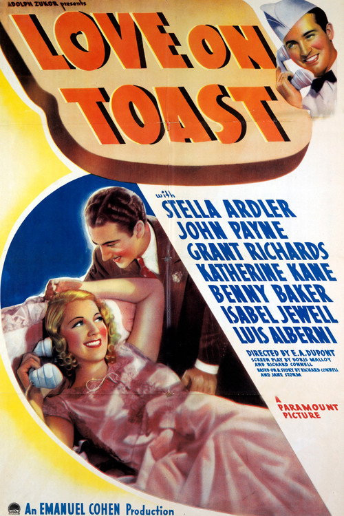 Movie poster for Love on Toast (1937)