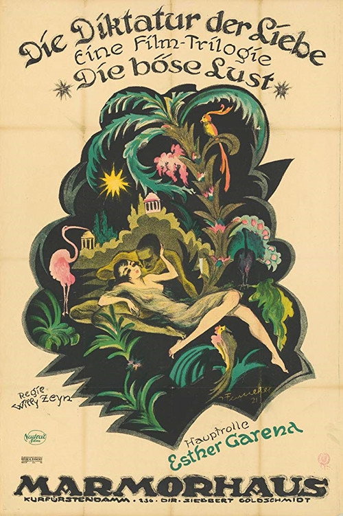 Movie poster for Die Diktatur der Liebe. 1. Die böse Lust (1921)