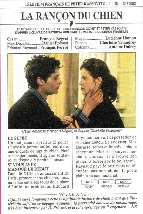 Movie poster for La rançon du chien (1996)