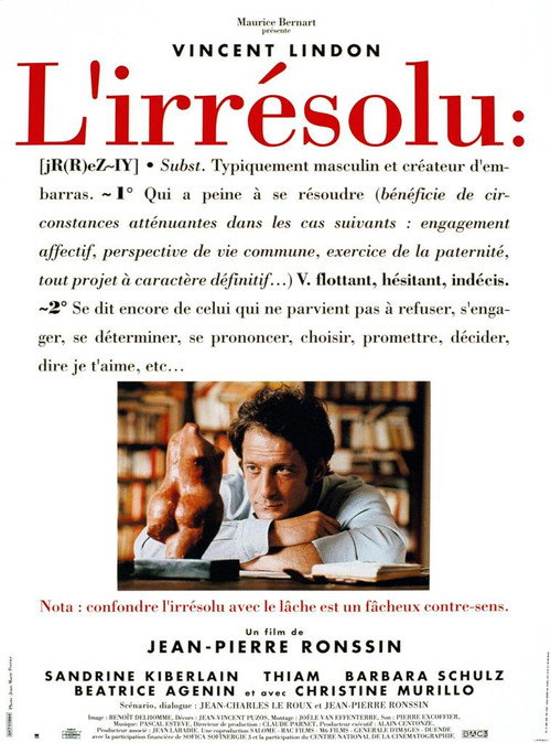 Movie poster for L'irrésolu (1994)