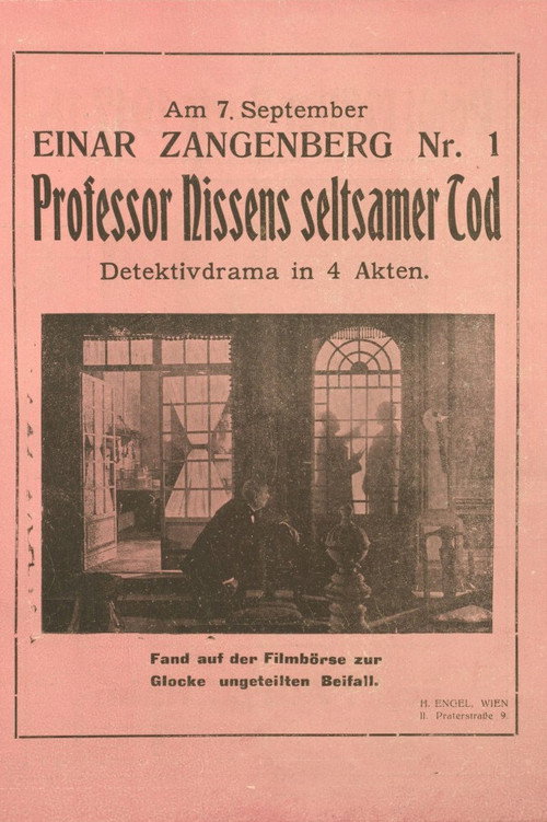 Movie poster for Professor Nissens seltsamer Tod (1917)