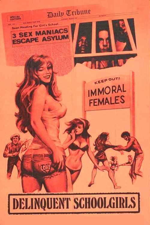 Movie poster for Delinquent Schoolgirls (1975)