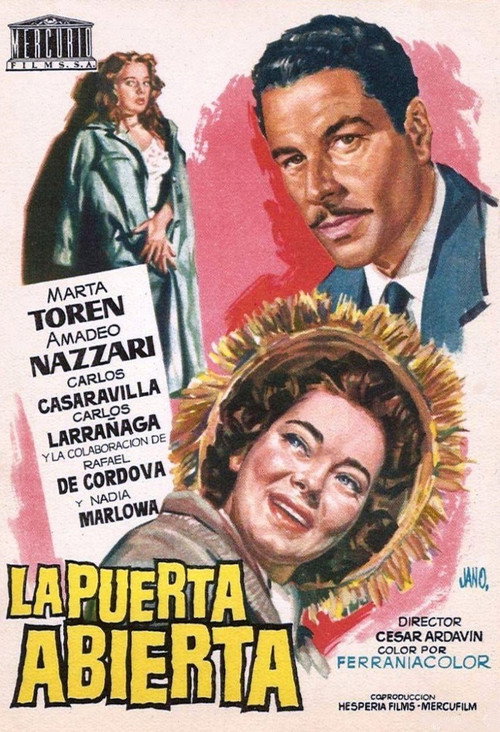 Movie poster for La puerta abierta (1957)