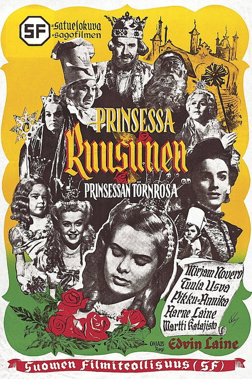 Movie poster for Prinsessa Ruusunen (1949)