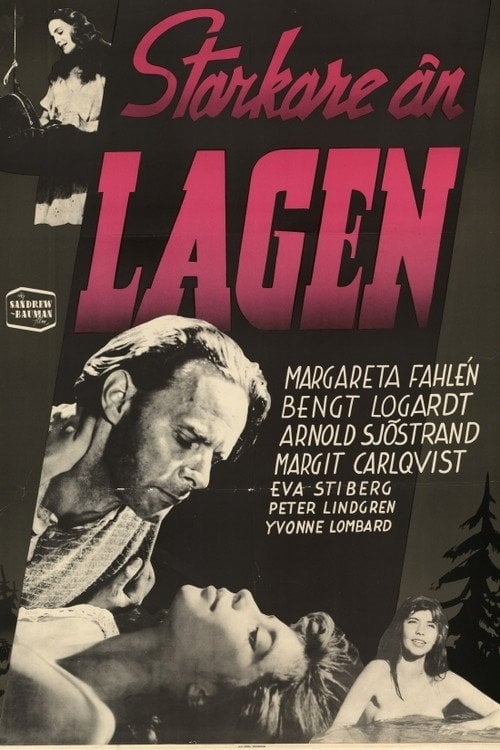 Movie poster for Starkare än lagen (1951)