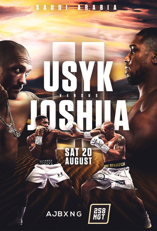 Movie poster for Oleksandr Usyk vs. Anthony Joshua II (2022)