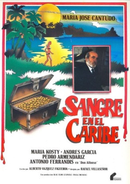 Movie poster for Sangre en el Caribe (1985)