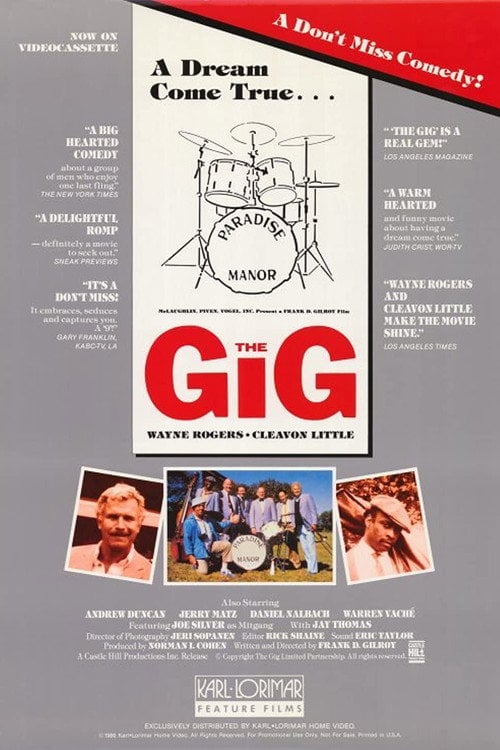 Movie poster for The Gig (1985)