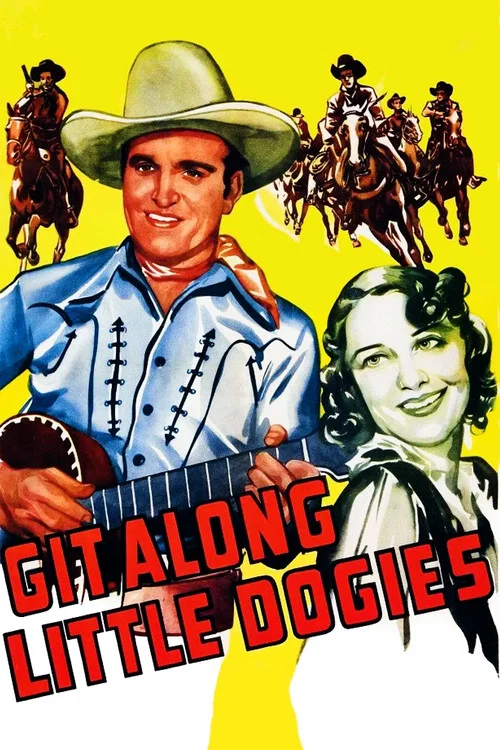 Movie poster for Git Along Little Dogies (1937)