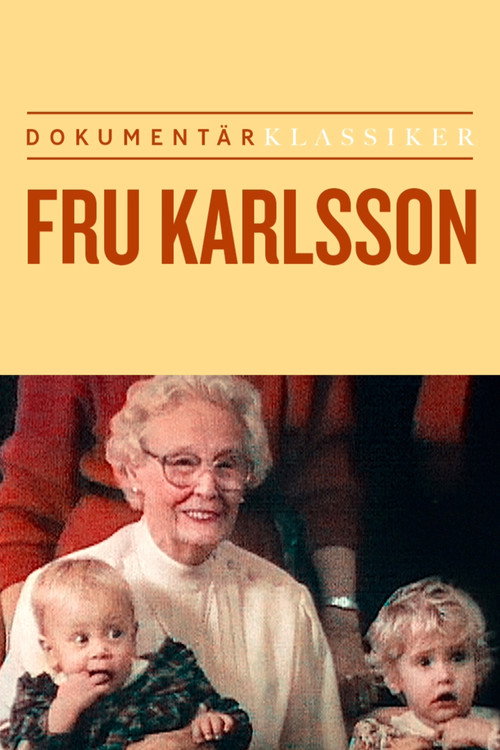Movie poster for Fru Karlsson (1992)