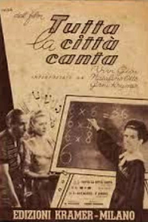 Movie poster for Tutta la città canta (1945)