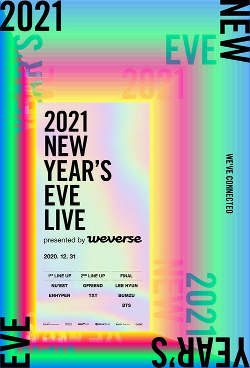 Movie poster for 2021 NEW YEAR’S EVE LIVE presented by Weverse (2020)