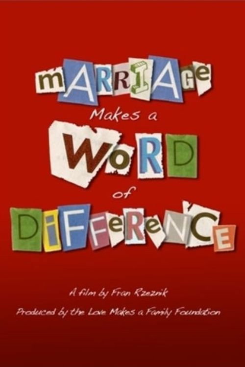 Movie poster for Marriage Makes a Word of Difference (2008)