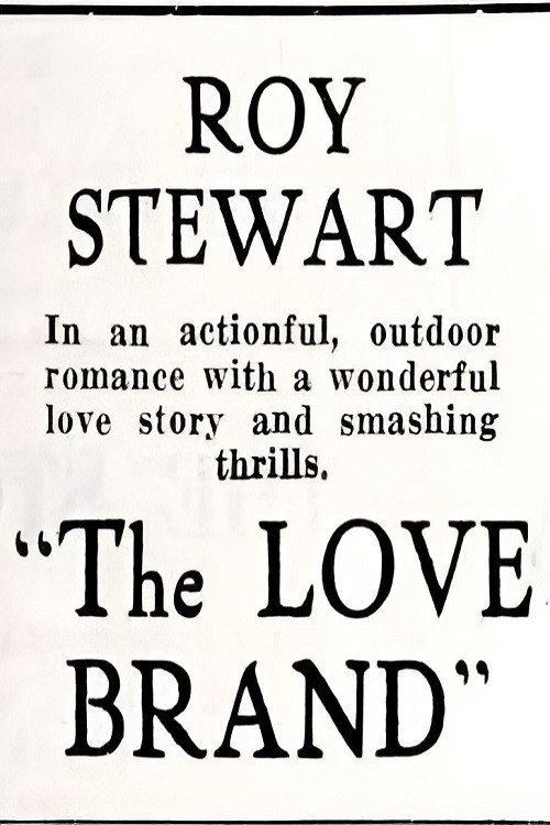 Movie poster for The Love Brand (1923)