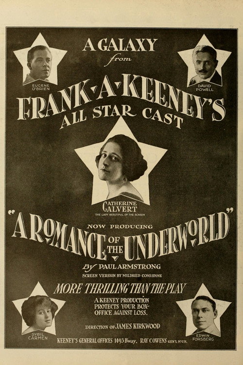 Movie poster for A Romance of the Underworld (1918)