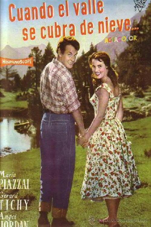 Movie poster for Cuando el valle se cubra de nieve (1956)