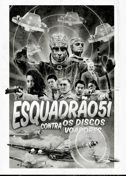 Movie poster for Esquadrão 51 contra os Discos Voadores (2022)