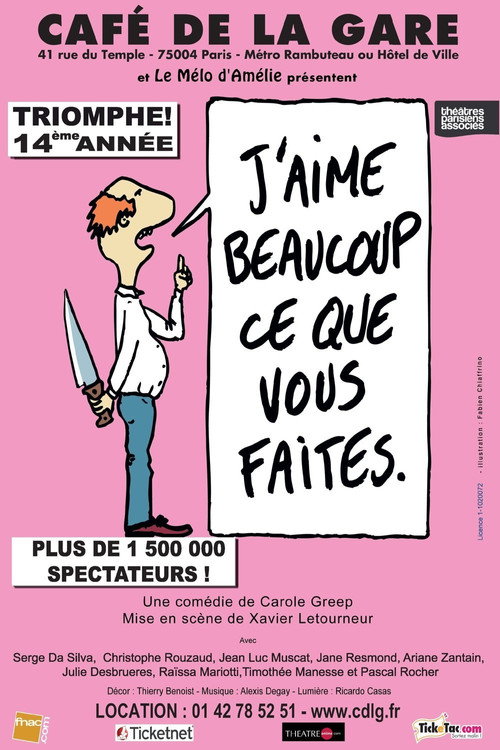 Movie poster for J'aime beaucoup ce que vous faites (2017)
