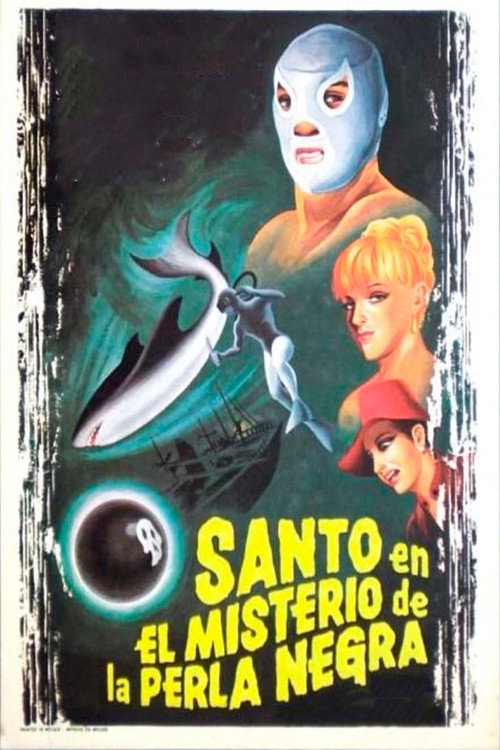 Movie poster for Santo in the Mystery of the Black Pearl (1976)
