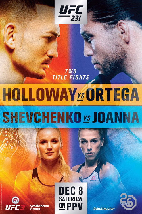 Movie poster for UFC 231: Holloway vs. Ortega (2018)