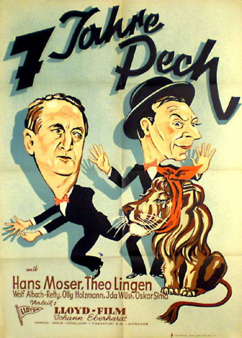 Movie poster for Sieben Jahre Pech (1940)