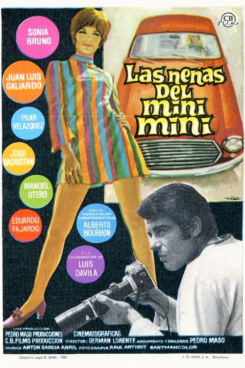 Movie poster for Las nenas del mini-mini (1969)
