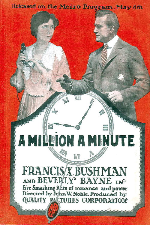 Movie poster for A Million a Minute (1916)