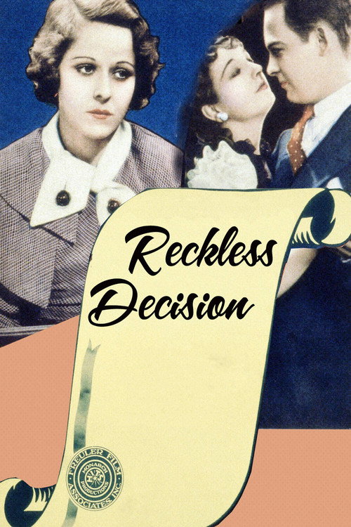 Movie poster for Reckless Decision (1933)