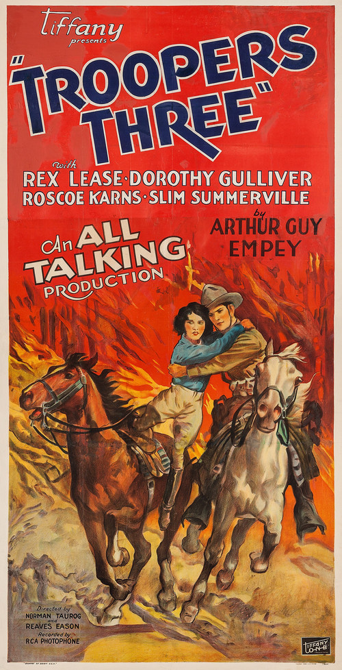 Movie poster for Troopers Three (1930)