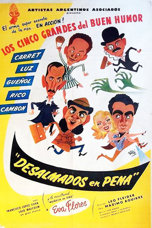Movie poster for Desalmados en pena (1954)