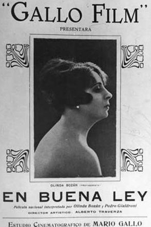 Movie poster for En buena ley (1919)